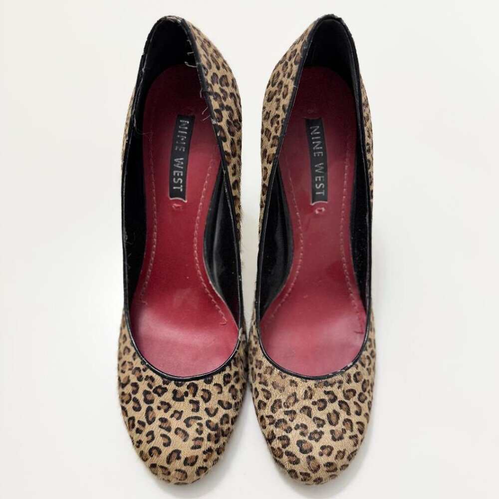 Nine West Women's Leopard Print Stiletto Pumps Heels, Size 7